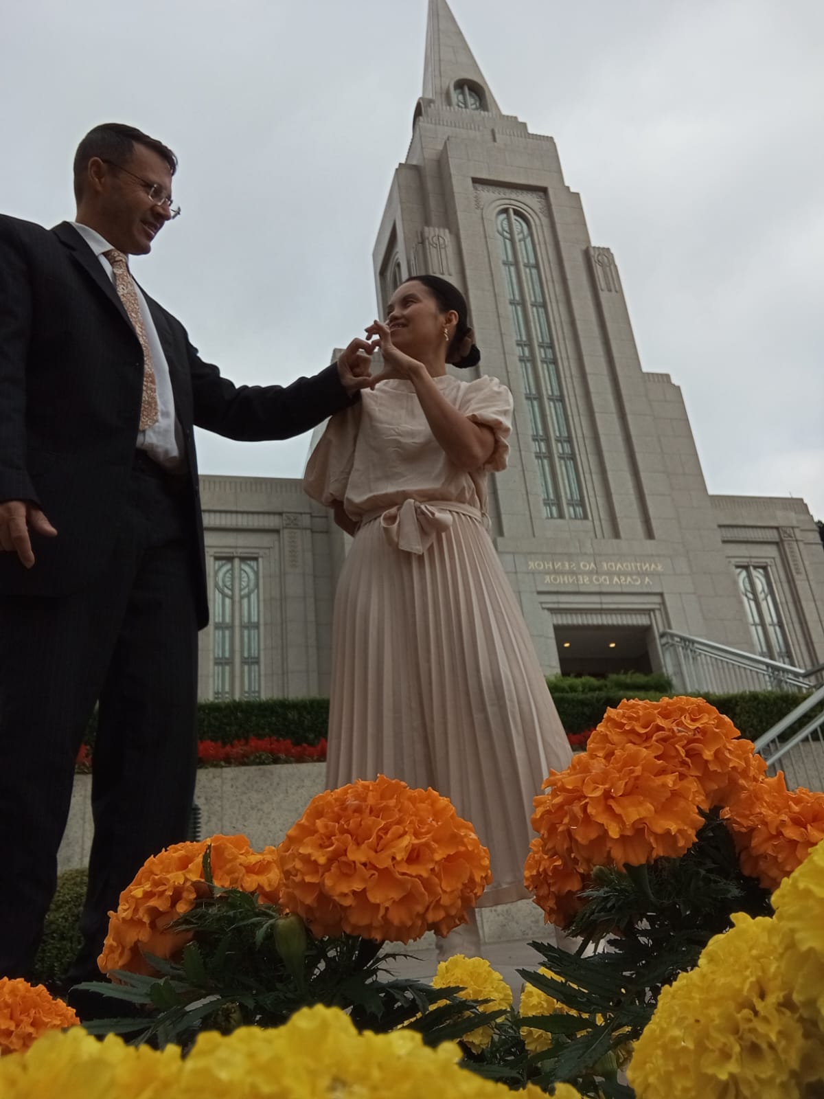 Selamento de Clayton e Miraflor Moreira da Costa no Templo de Curitiba no dia 27 de Novembro de 2025